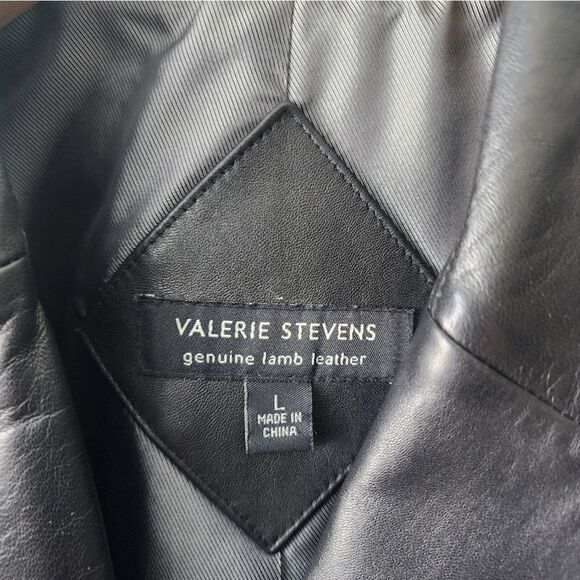 Valerie Stevens lamb leather sport blazer jacket - Picture 2 of 9